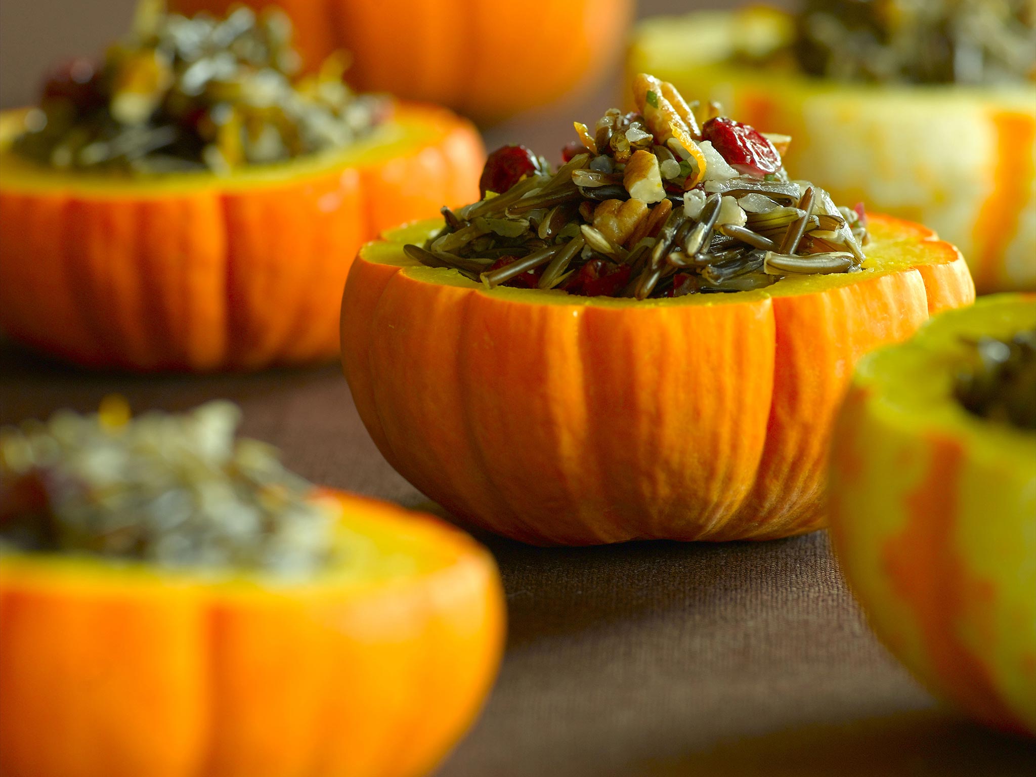 Recipe: <!-- -->Wild Rice Stuffed Mini Pumpkins<!-- --> | Whole Foods Market
