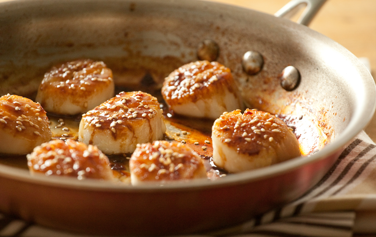 Recipe Tamari and HoneyGlazed Scallops Whole Foods Market