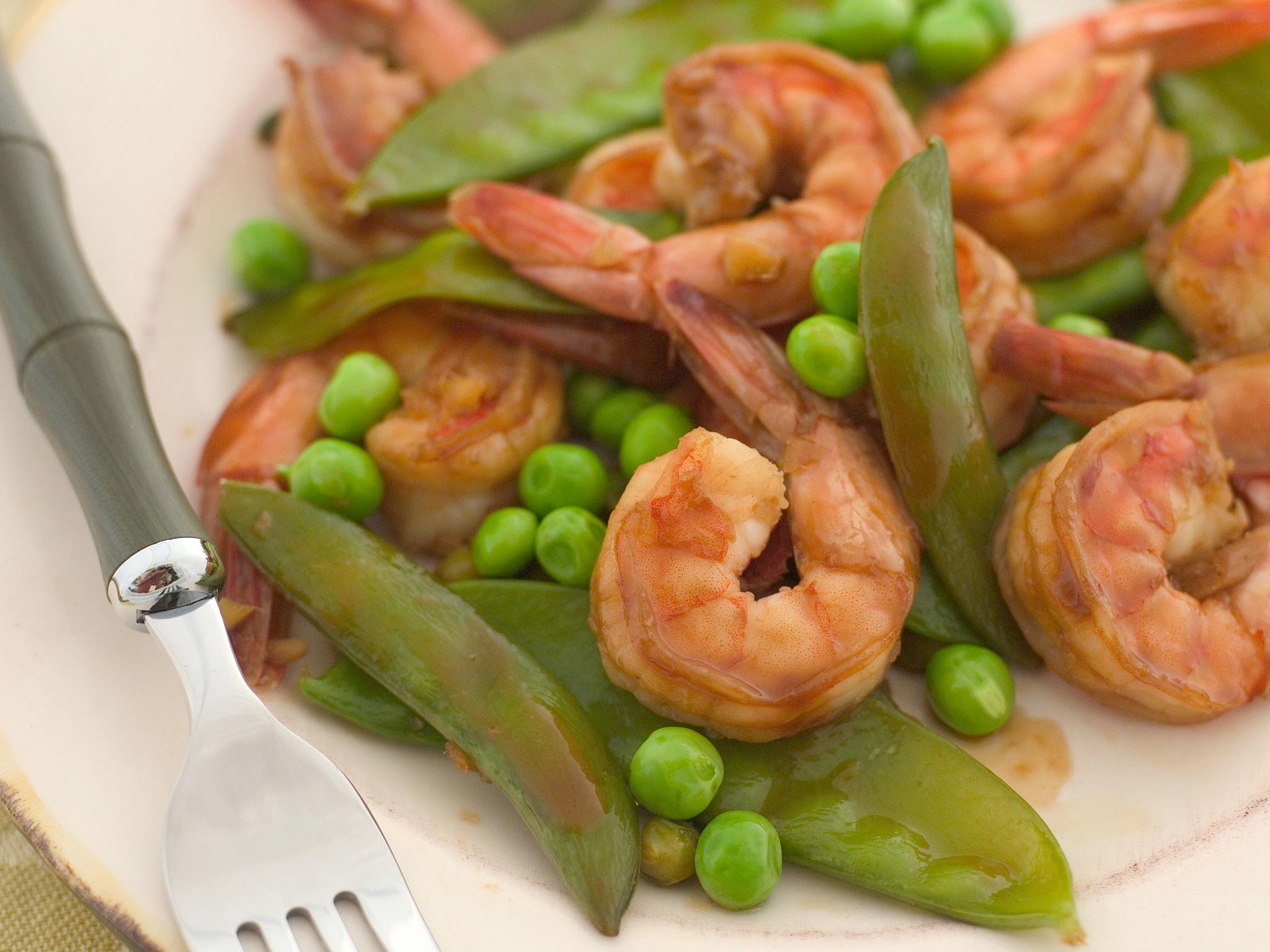 Recipe: <!-- -->Spring Peas and Shrimp Stir-Fry with Ginger-Soy Glaze<!-- --> | Whole Foods Market