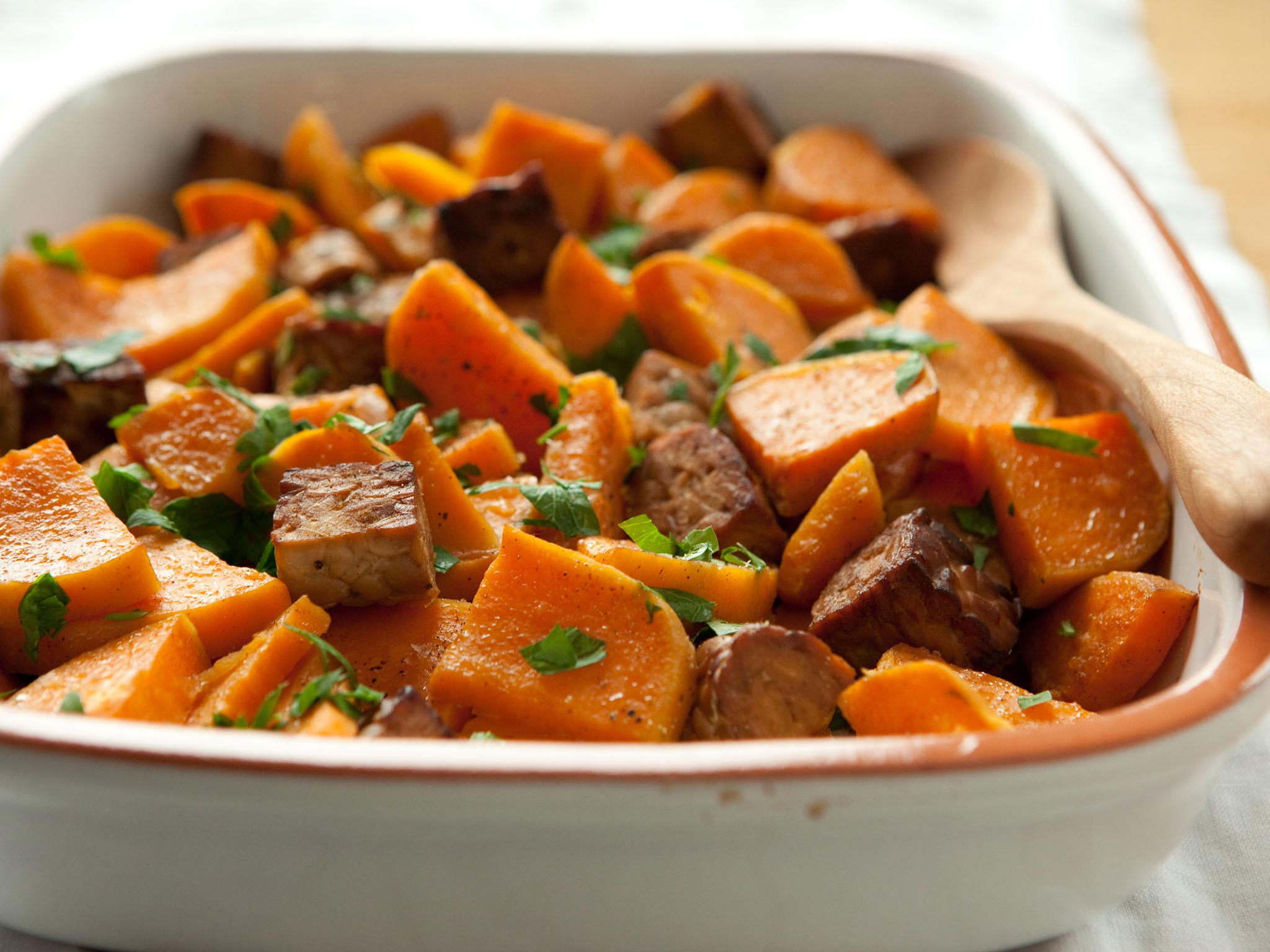 Recipe: <!-- -->Roasted Sweet Potatoes with Tempeh<!-- --> | Whole Foods Market