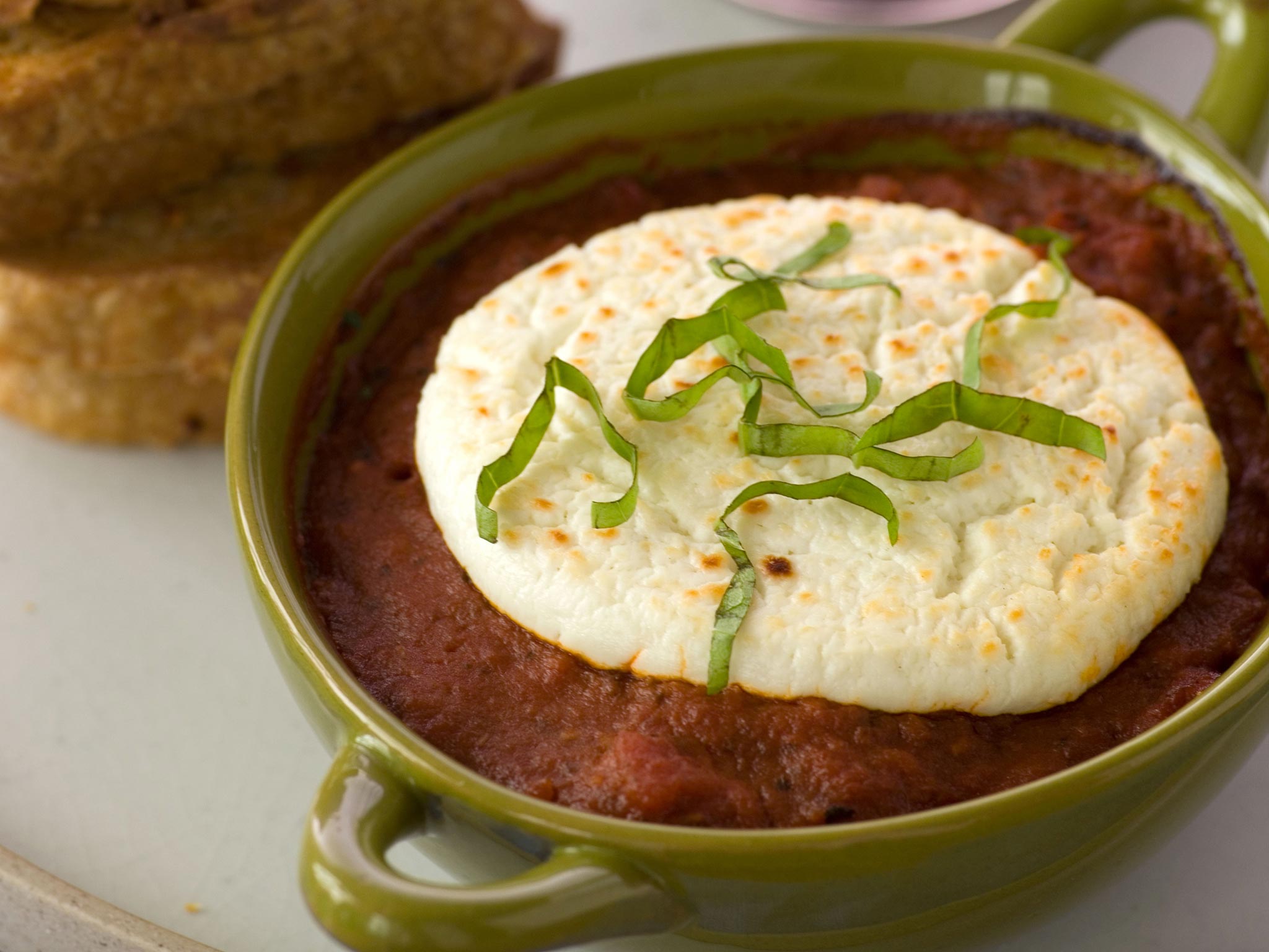 Recipe Goat Cheese Baked in Tomato Sauce Whole Foods Market