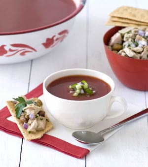 Recipe: <!-- -->Tuna and Garbanzo Bean Salad With Gazpacho<!-- --> | Whole Foods Market