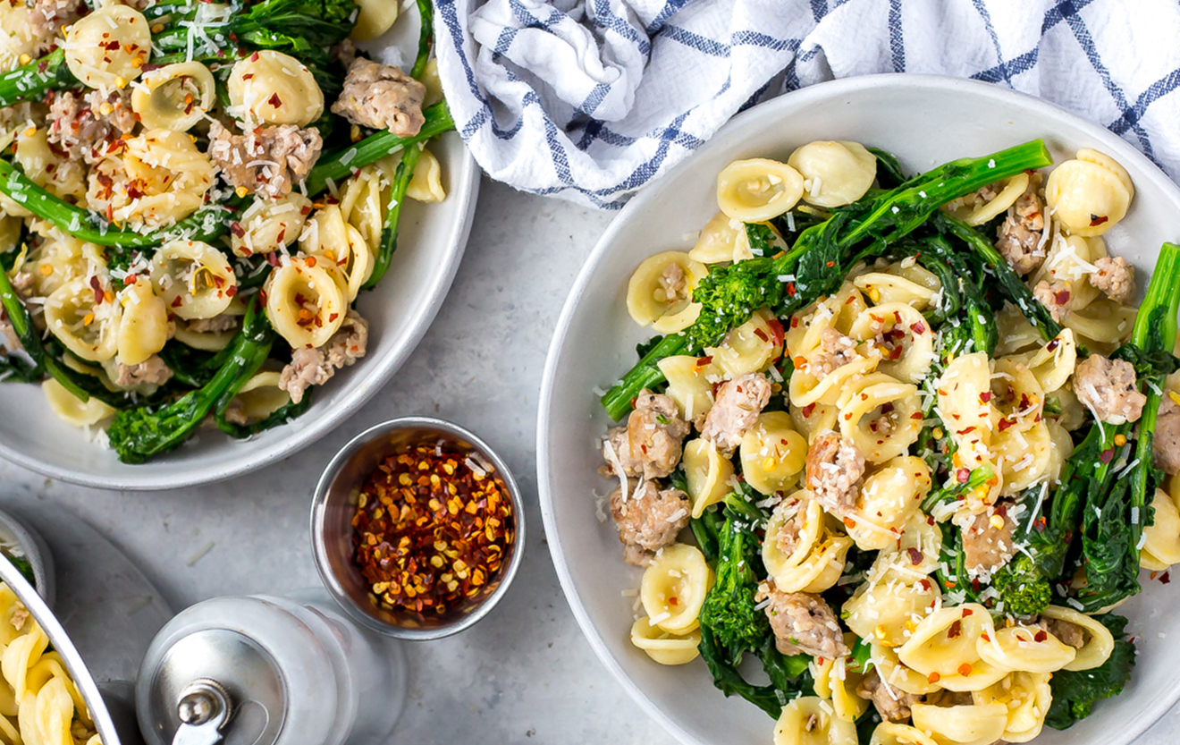Recipe Orecchiette with Italian Sausage and Broccoli Rabe Whole