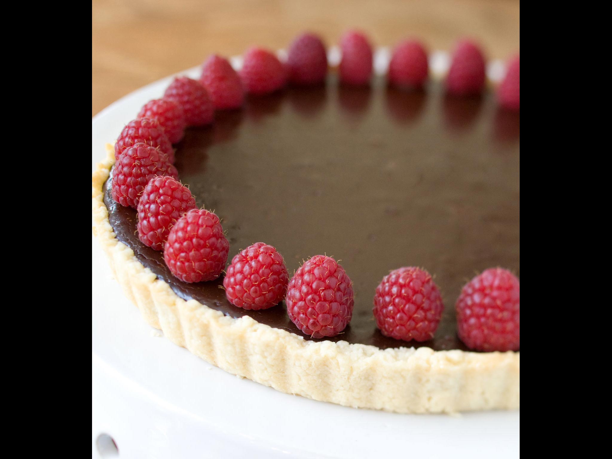 Recipe: <!-- -->Bittersweet Chocolate Tart with Raspberries<!-- --> | Whole Foods Market