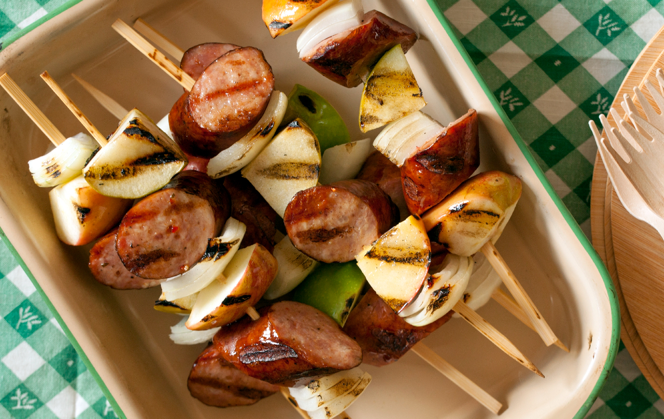 Recipe KielbasaApple Kabobs Whole Foods Market