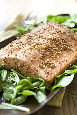 Recipe: <!-- -->Stovetop-Smoked Spiced Salmon with Coriander-Mustard Rub<!-- --> | Whole Foods Marke