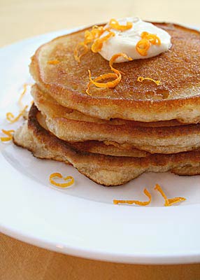 Recipe: <!-- -->Banana Bread Pancakes with Cinnamon, Honey and Orange Mascarpone<!-- --> | Whole Foo