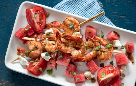 Recipe: <!-- -->Shrimp, Watermelon and Goat Cheese Salad<!-- --> | Whole Foods Market