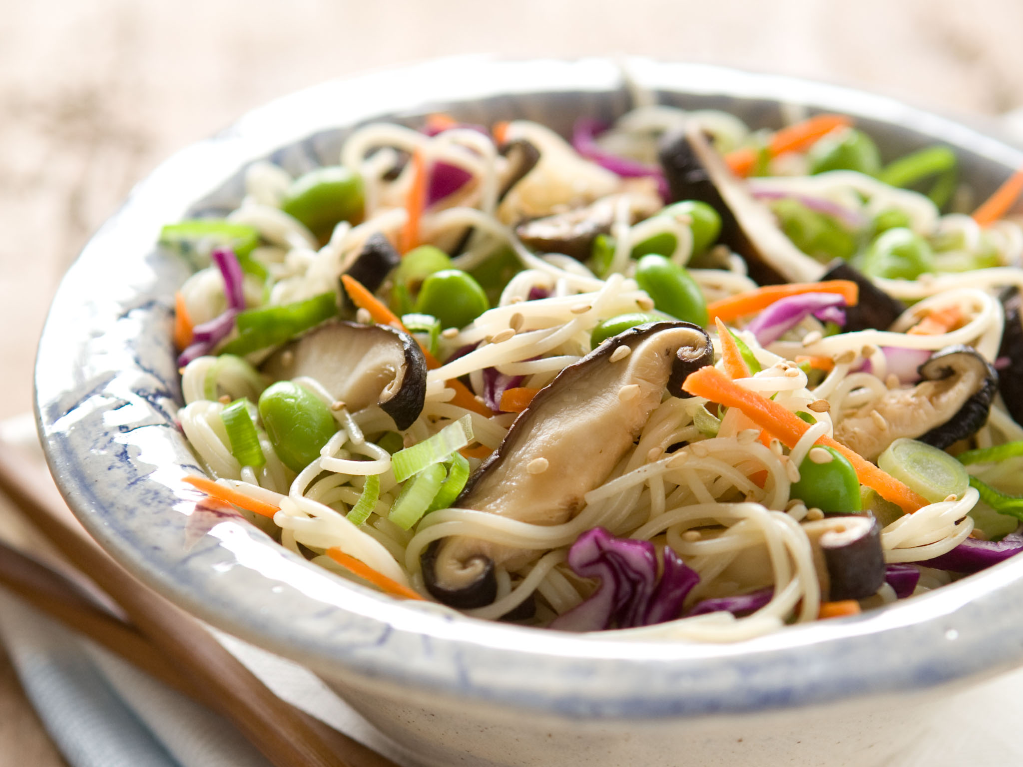 Recipe Cool California Sesame Shiitake Noodles Whole Foods Market