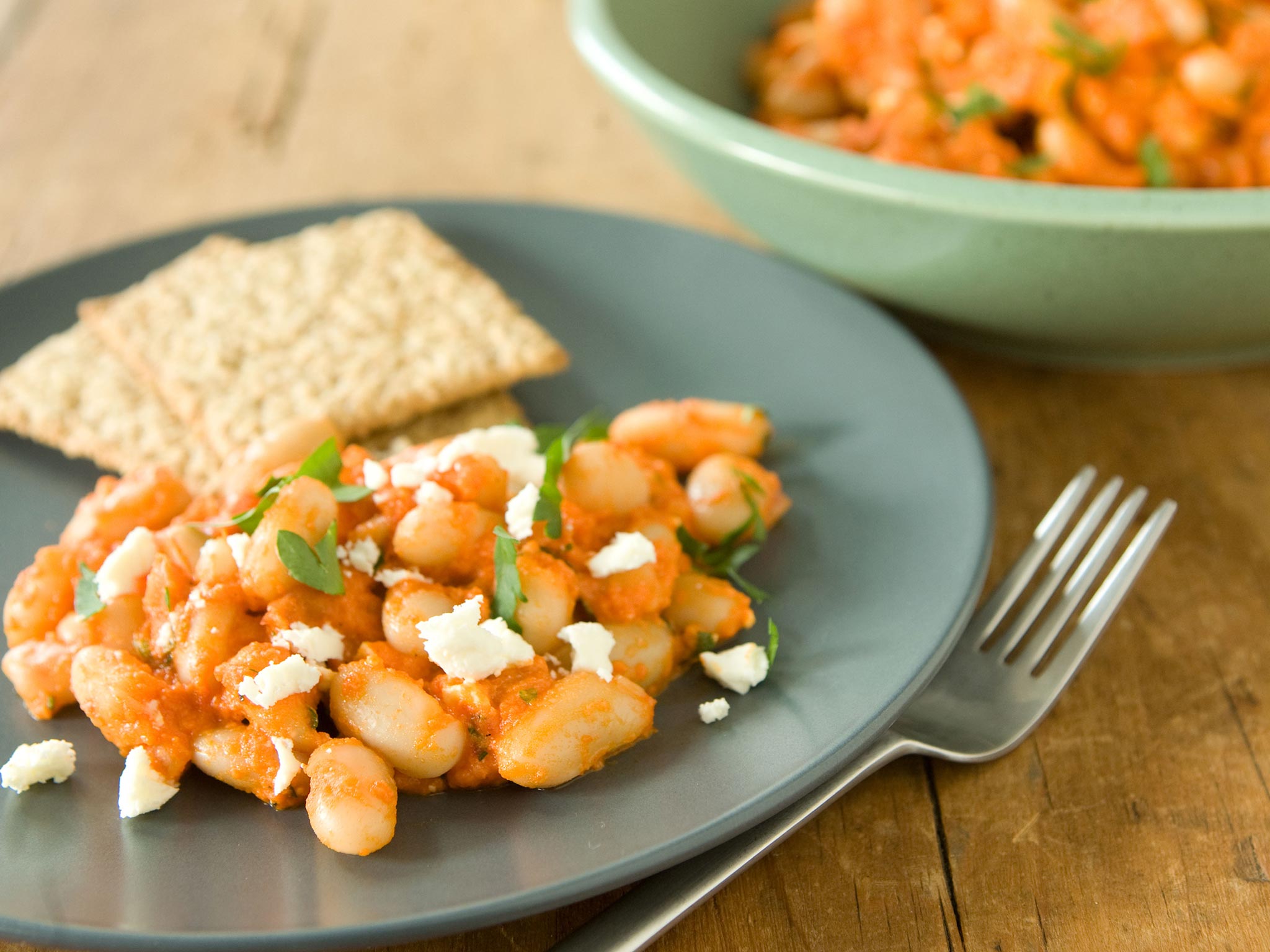 Recipe: <!-- -->White Bean Salad with Roasted Red Pepper Dressing<!-- --> | Whole Foods Market