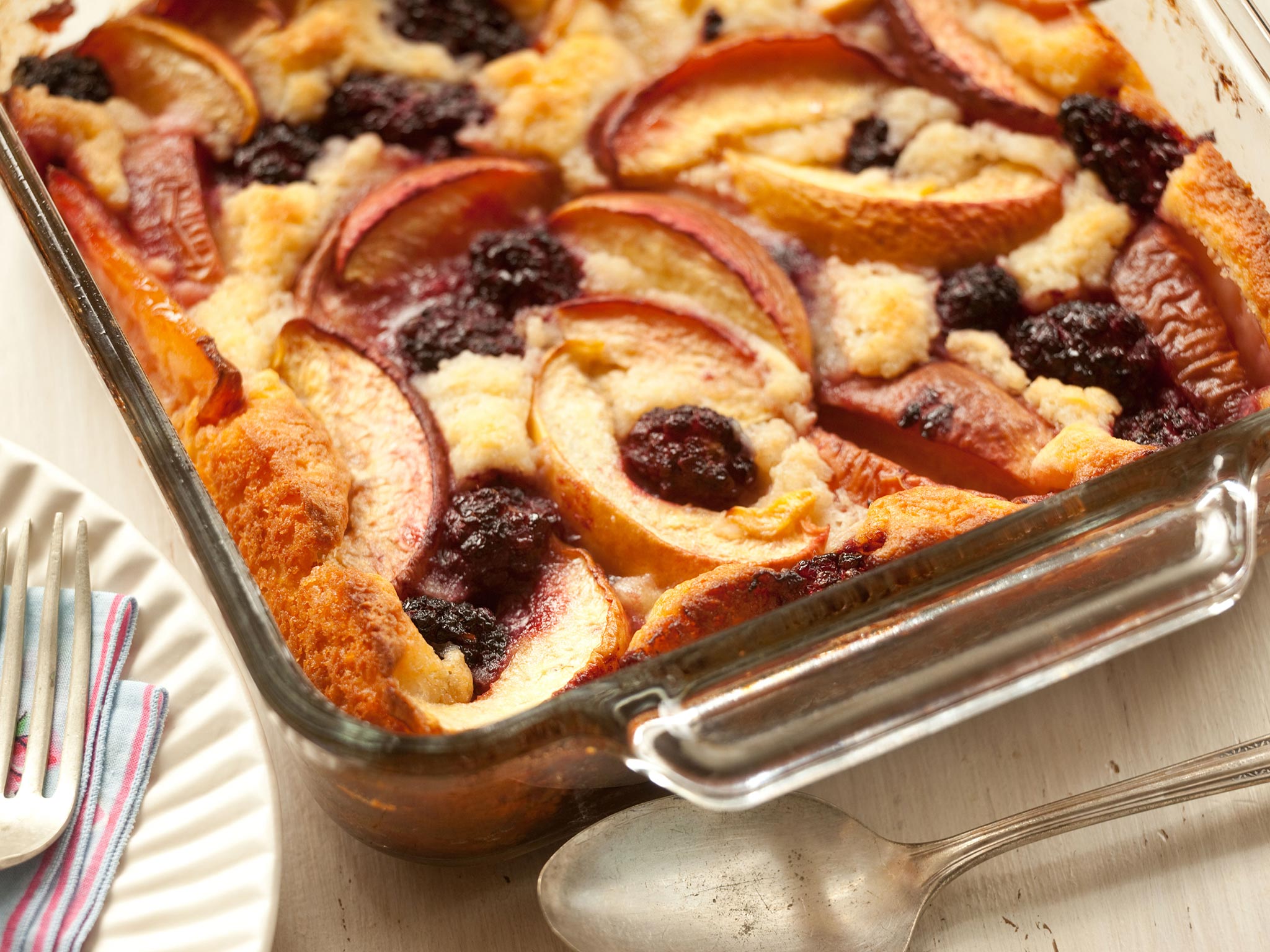 Recipe: <!-- -->Blackberry and Peach Buttermilk Cobbler<!-- --> | Whole Foods Market