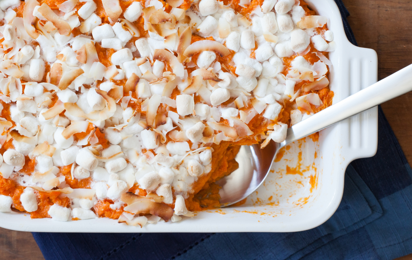 Recipe: <!-- -->Coconut-Marshmallow Spiced Sweet Potatoes<!-- --> | Whole Foods Market