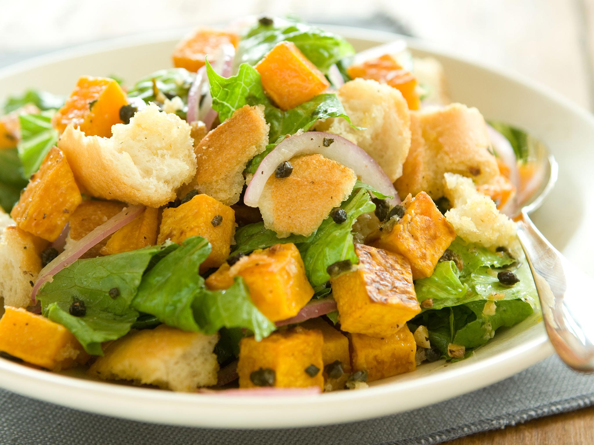 Recipe: <!-- -->Butternut Squash Panzanella Salad<!-- --> | Whole Foods Market
