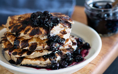 Recipe: <!-- -->Cinnamon Pancakes with Blueberry Compote<!-- --> | Whole Foods Market