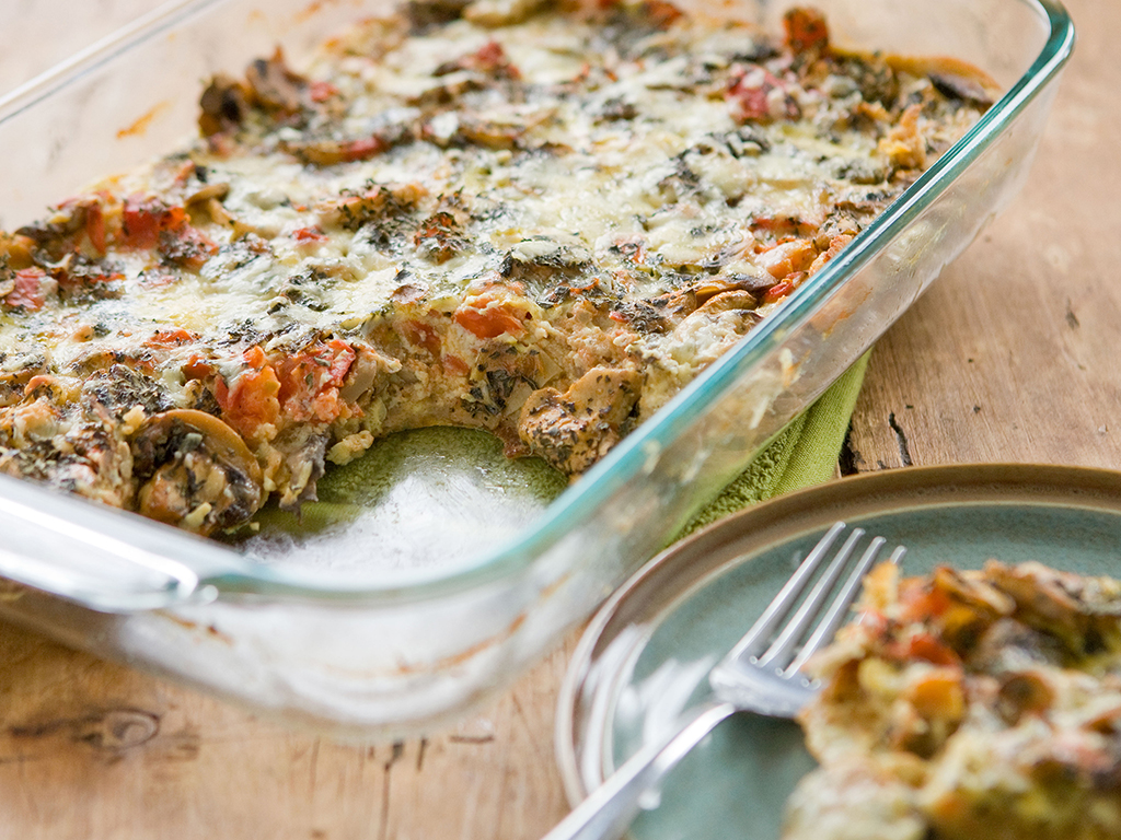 Recipe: <!-- -->Mushroom, Tomato and Gruyere Breakfast Casserole<!-- --> | Whole Foods Market