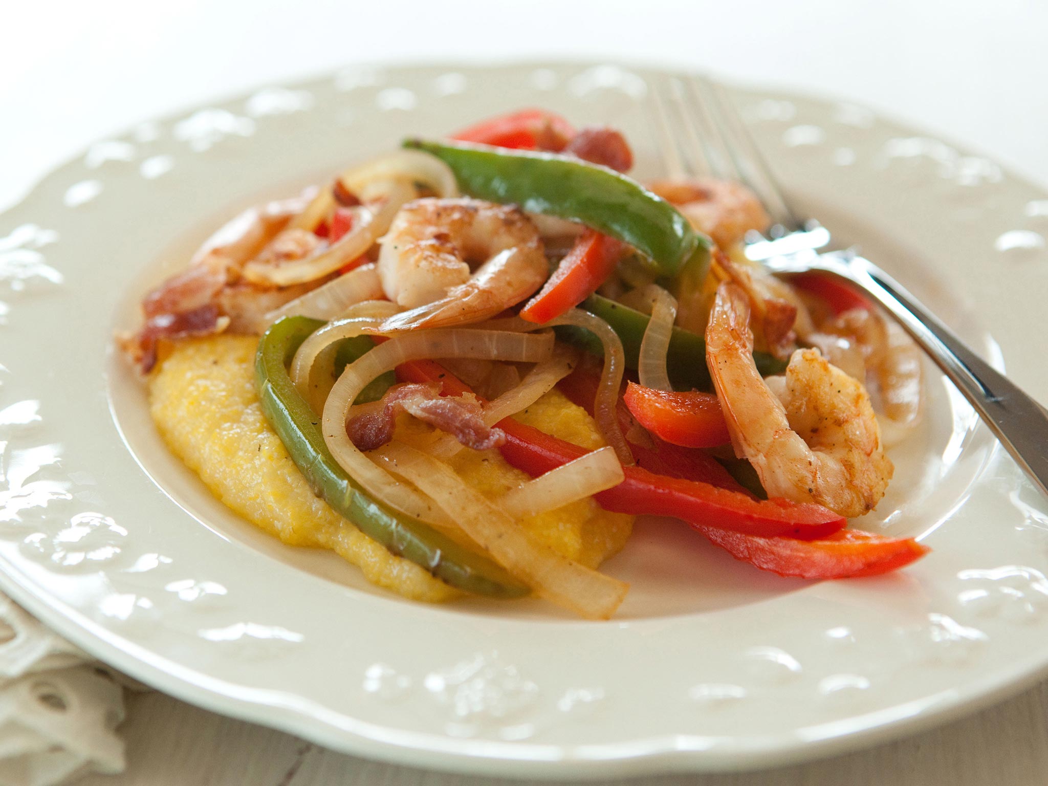 Recipe Easy Shrimp and Grits with Sweet Peppers Whole Foods Market