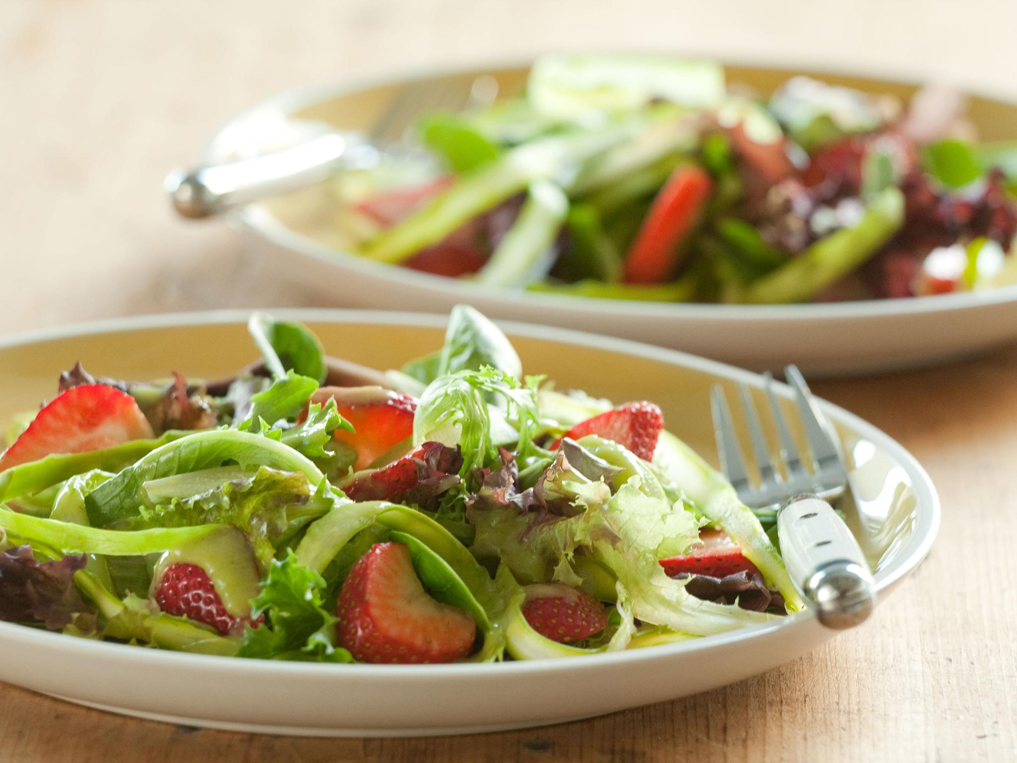 Recipe: <!-- -->Spring Salad with Strawberries and Creamy Orange-Avocado Dressing<!-- --> | Whole Fo