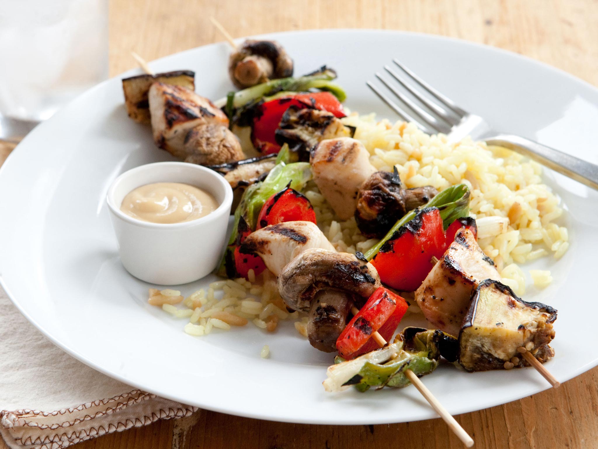 Recipe Honey Mustard Chicken and Veggie Kabobs Whole Foods Market