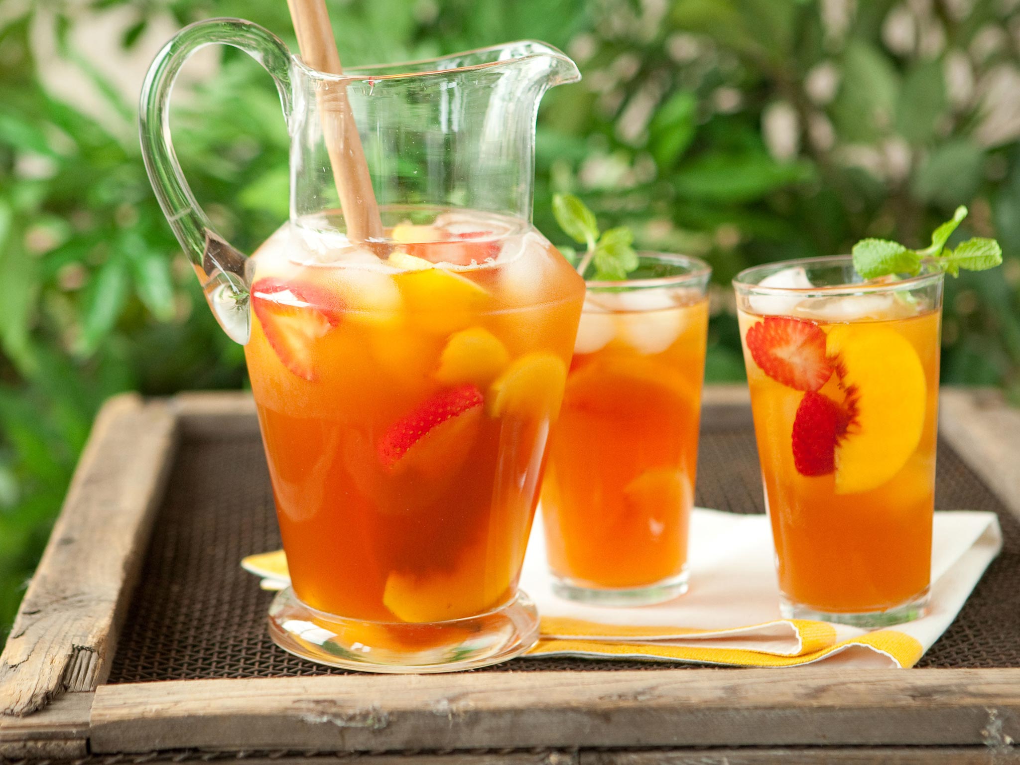 Recipe: <!-- -->Peach-Berry Iced Tea<!-- --> | Whole Foods Market