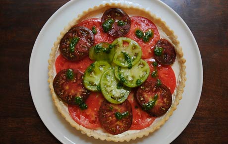 Recipe: <!-- -->Heirloom Tomato and Lemon Mascarpone Tart<!-- --> | Whole Foods Market