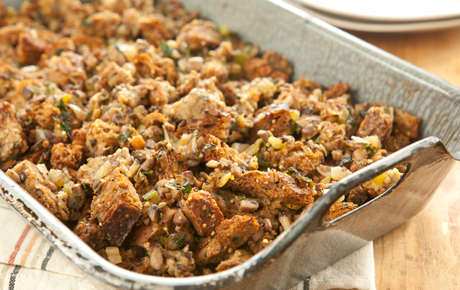 Mushroom Stuffing with Shallots and Fresh Herbs-image