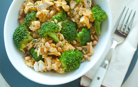 Brown Rice with Chicken and Broccoli