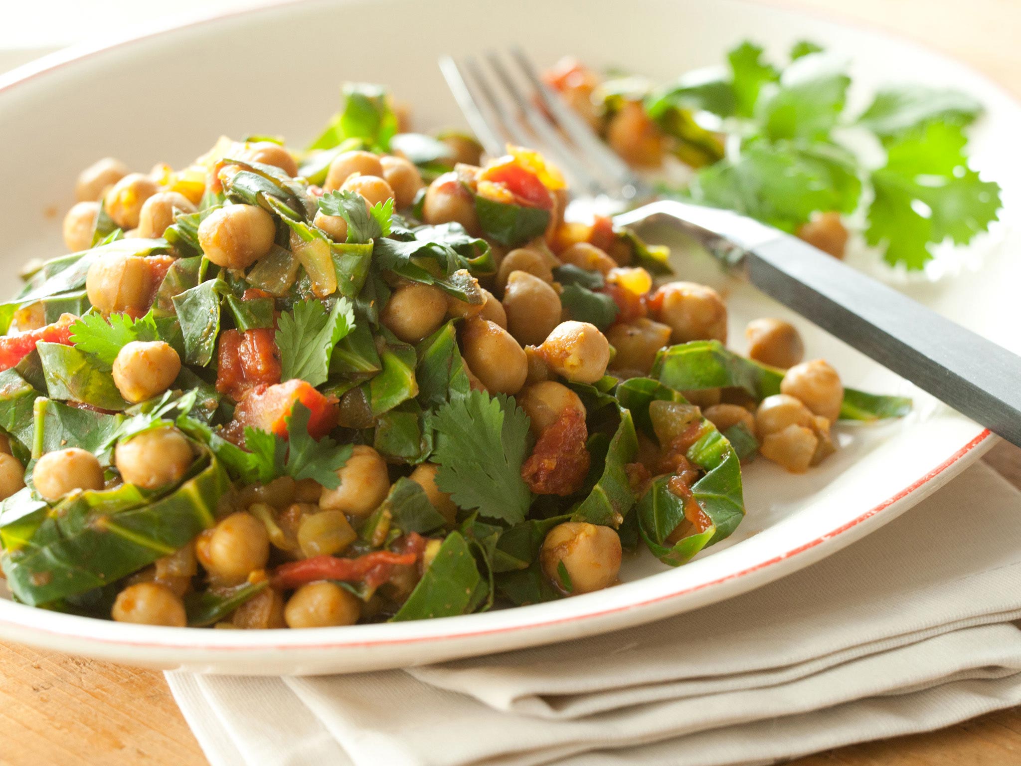 Recipe: <!-- -->Indian-Style Spiced Garbanzos and Greens<!-- --> | Whole Foods Market