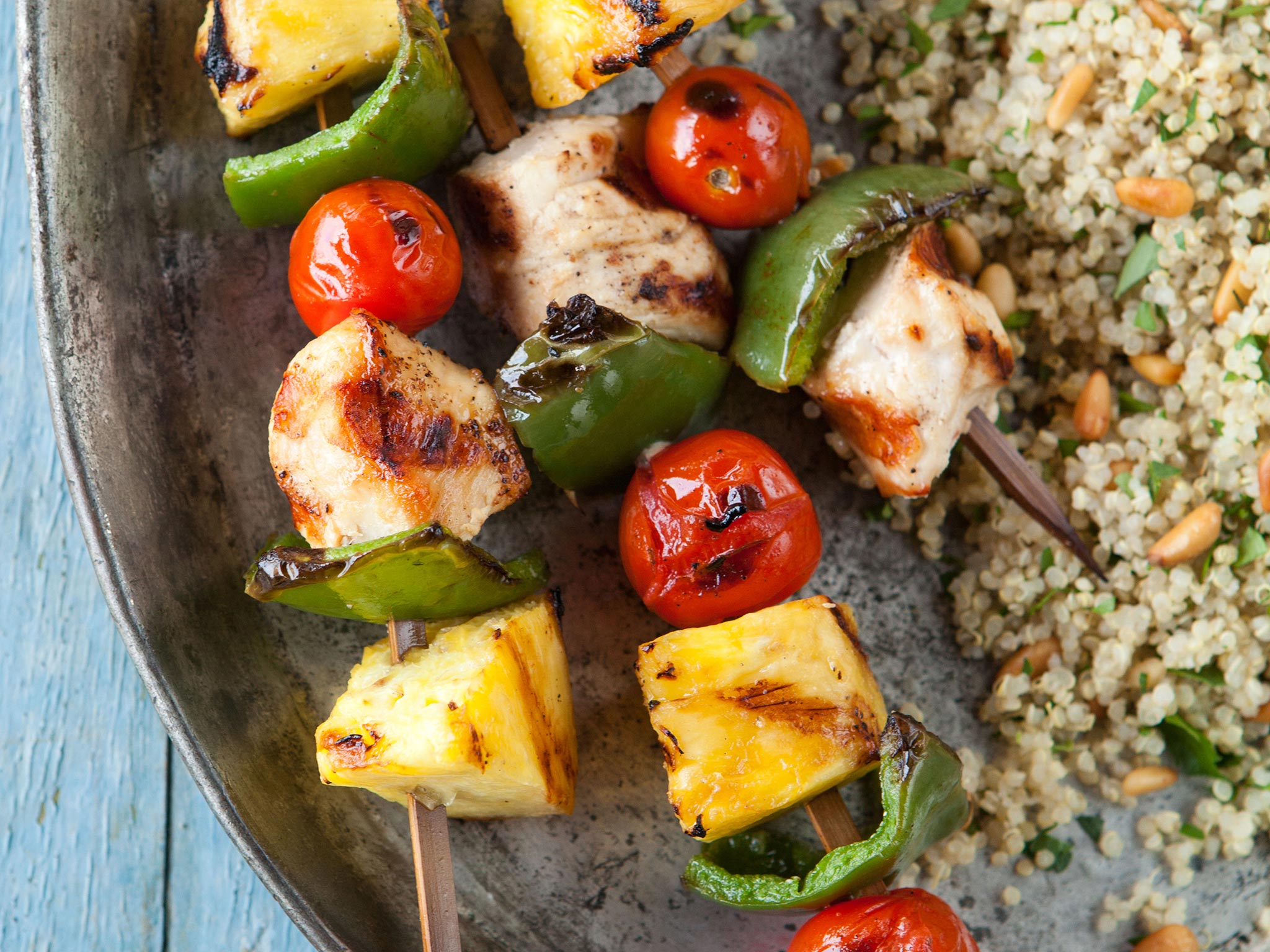 Recipe PineappleChicken Kabobs with Quinoa Whole Foods Market