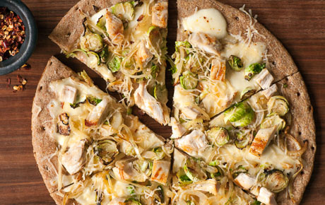 Recipe: <!-- -->White Pizza with Brussels Sprouts and Chicken<!-- --> | Whole Foods Market