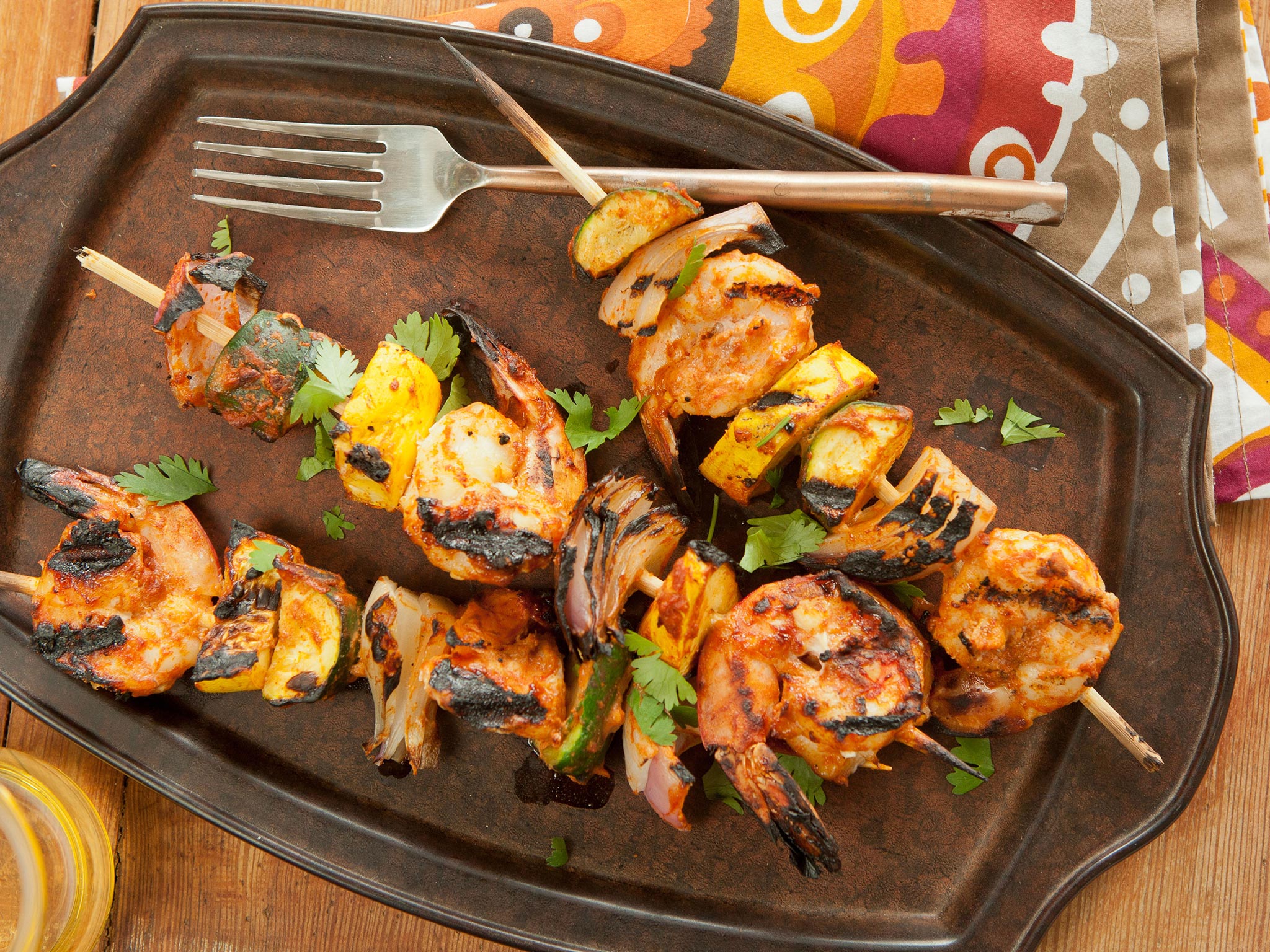 Recipe TandooriStyle Shrimp and Vegetable Kabobs Whole Foods Market