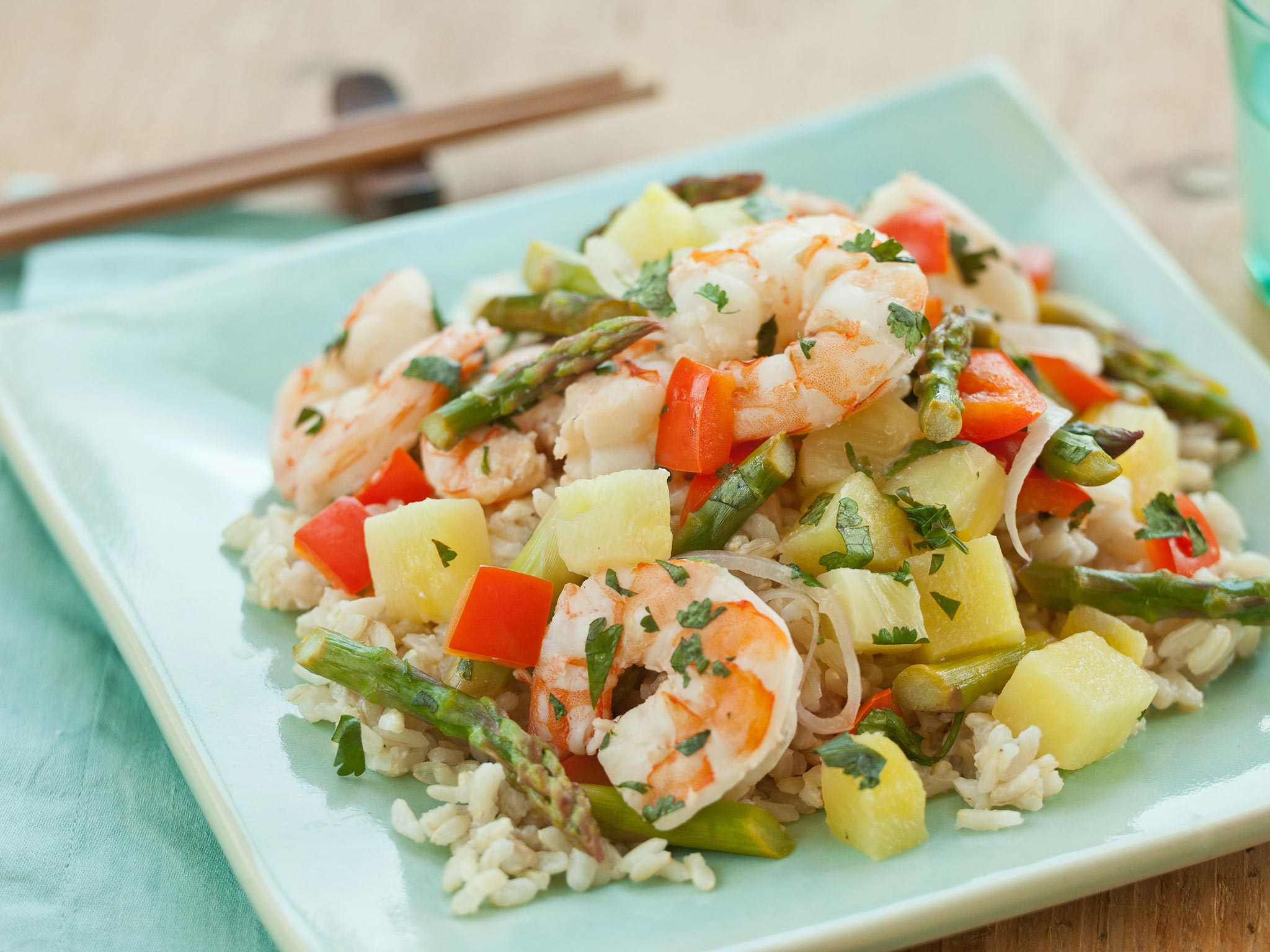 Recipe: <!-- -->Shrimp and Pineapple over Coconut Rice<!-- --> | Whole Foods Market