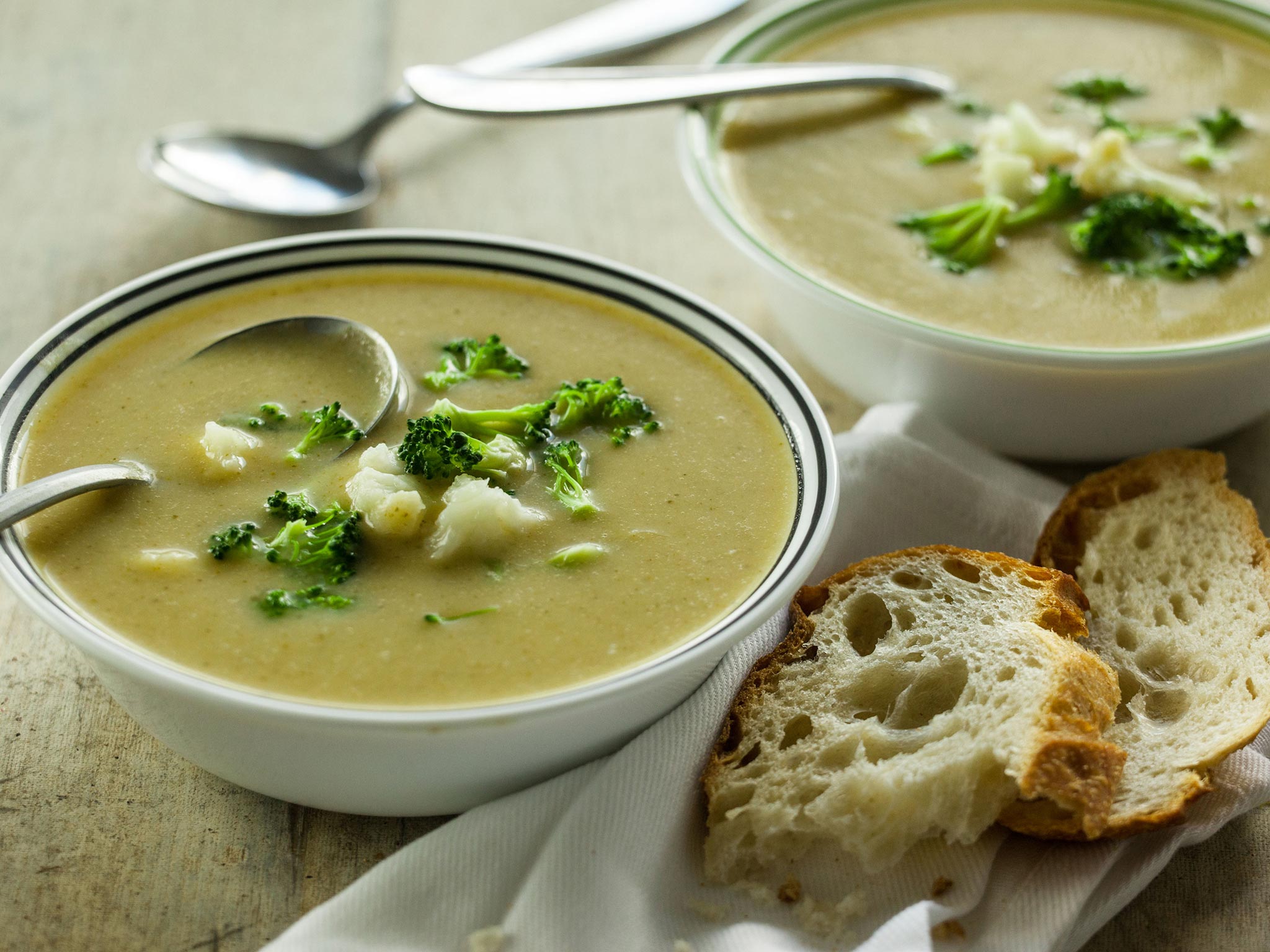 Recipe Creamy Vegan BroccoliCauliflower Soup Whole Foods Market