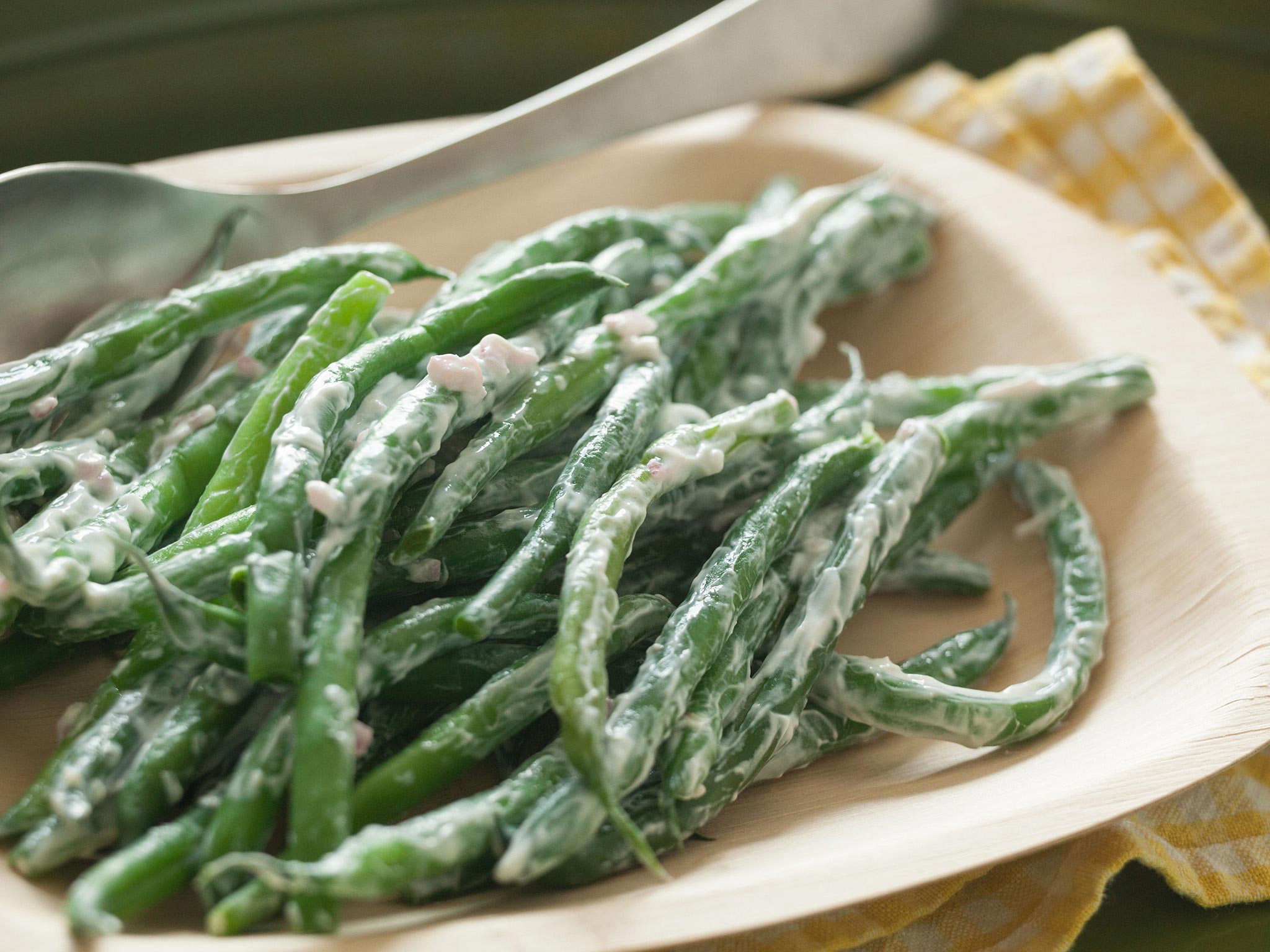 Recipe Green Beans with Tangy ShallotYogurt Dressing Whole Foods Market