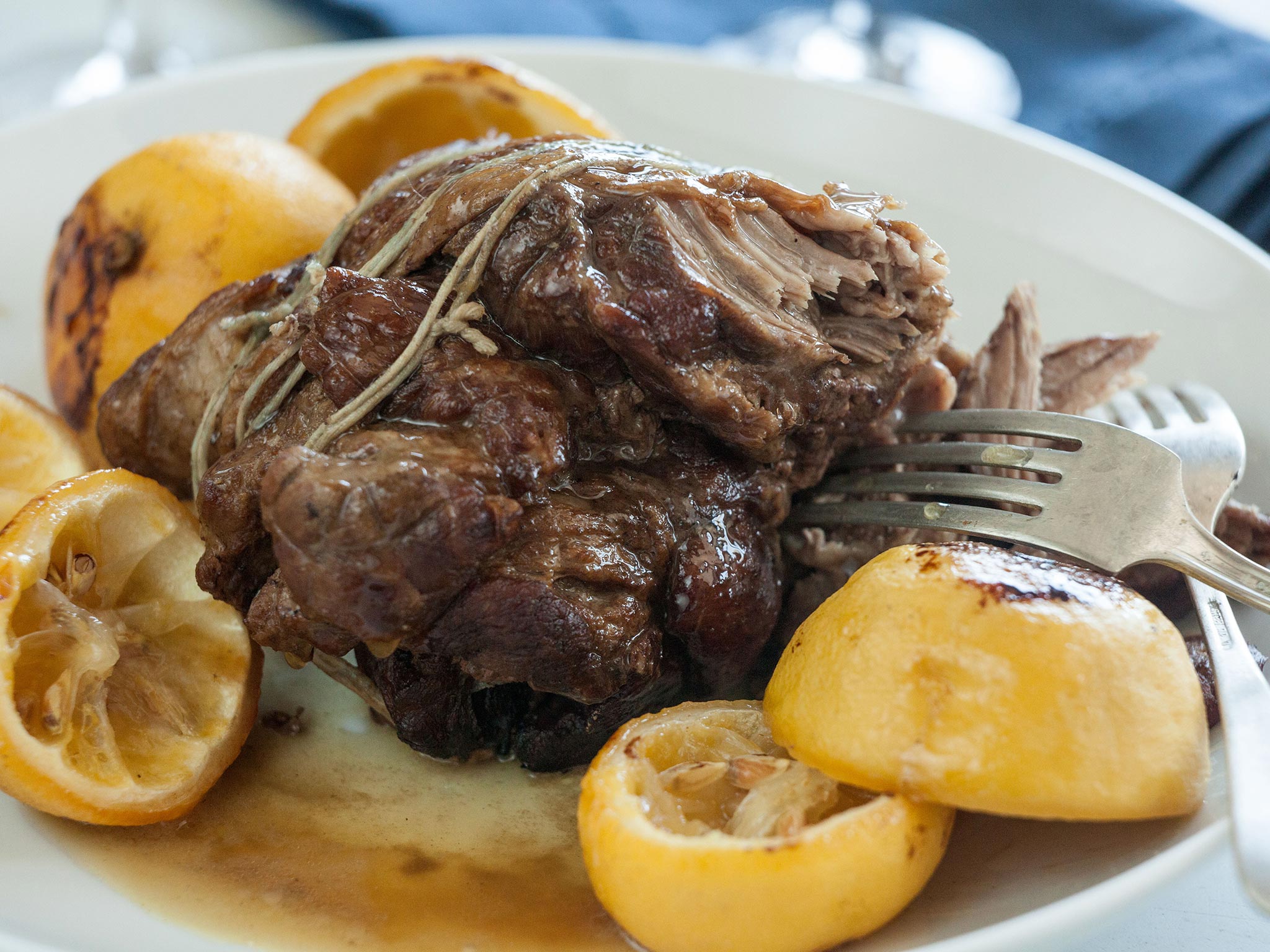 Recipe SlowCooked Lamb Shoulder with Roasted Lemons Whole Foods Market