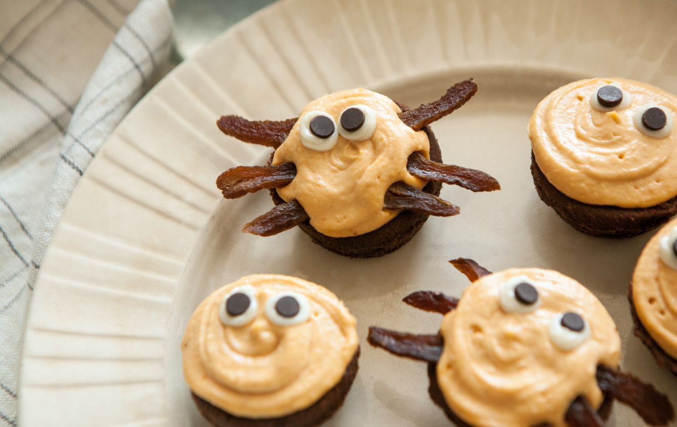 Recipe Halloween GooglyEye and Spider Brownie Bites Whole Foods Market