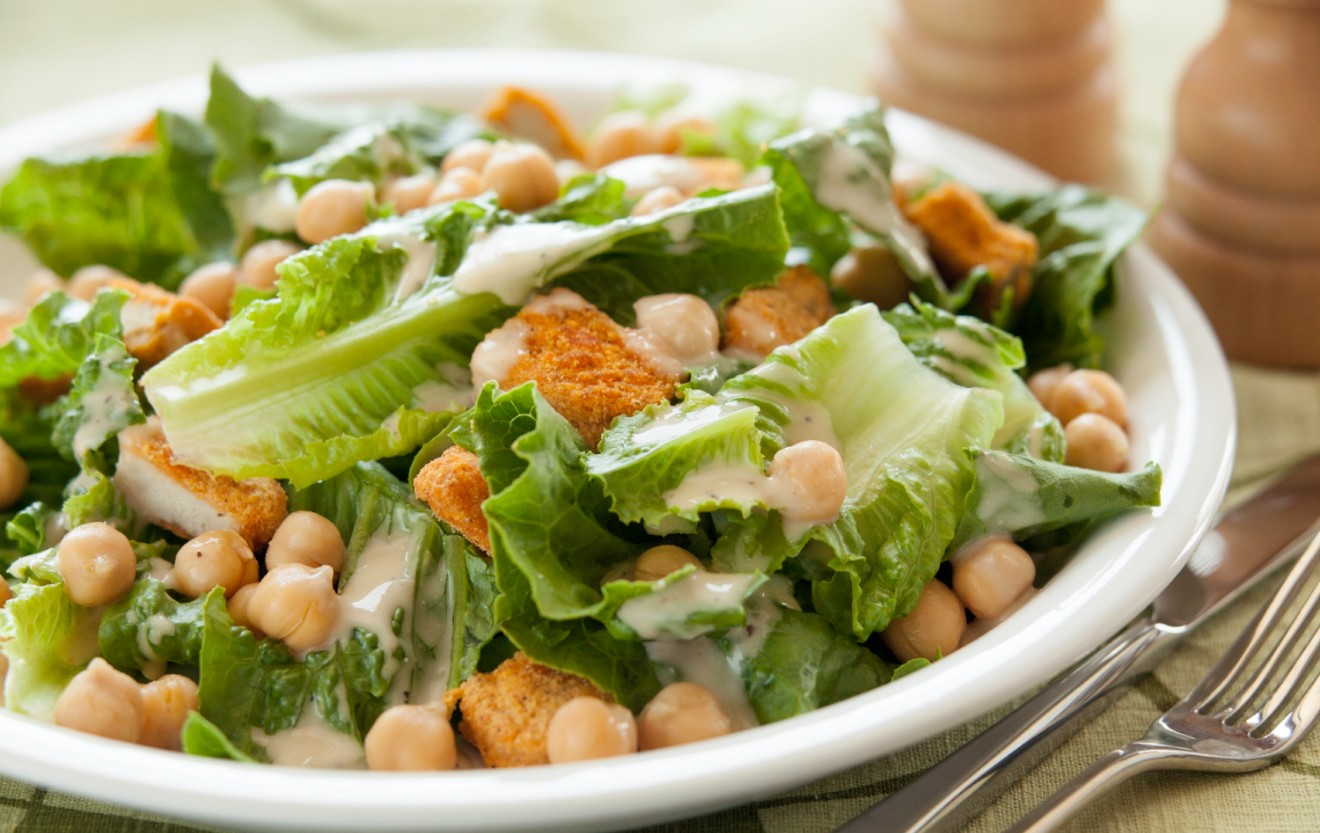 Recipe Quick Chicken and Garbanzo Bean Caesar Salad Whole Foods Market