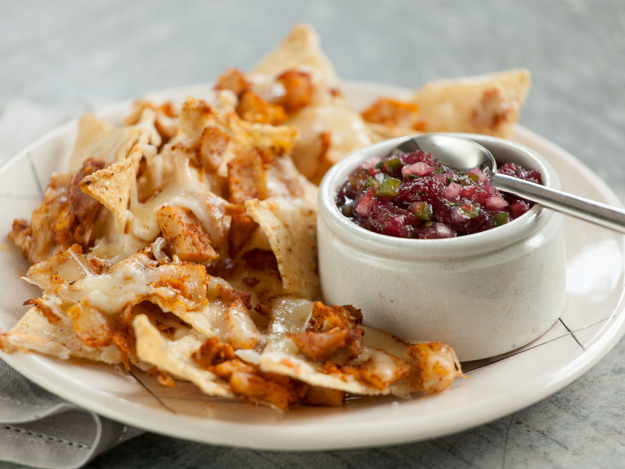 Recipe Turkey Nachos with Cranberry Salsa Whole Foods Market