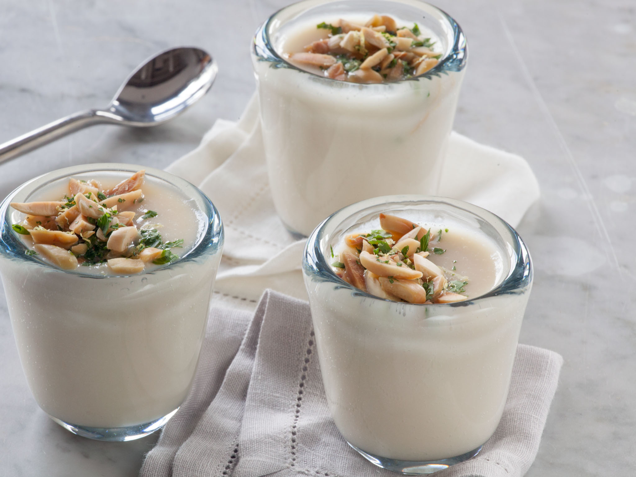 Recipe: <!-- -->Creamy Cauliflower and Apple Soup Shooters<!-- --> | Whole Foods Market