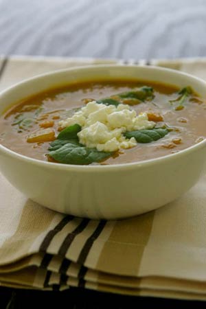 Recipe: <!-- -->Kabocha Squash and Spinach Soup<!-- --> | Whole Foods Market