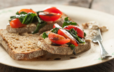 Recipe: <!-- -->Kale-Almond Bruschetta<!-- --> | Whole Foods Market