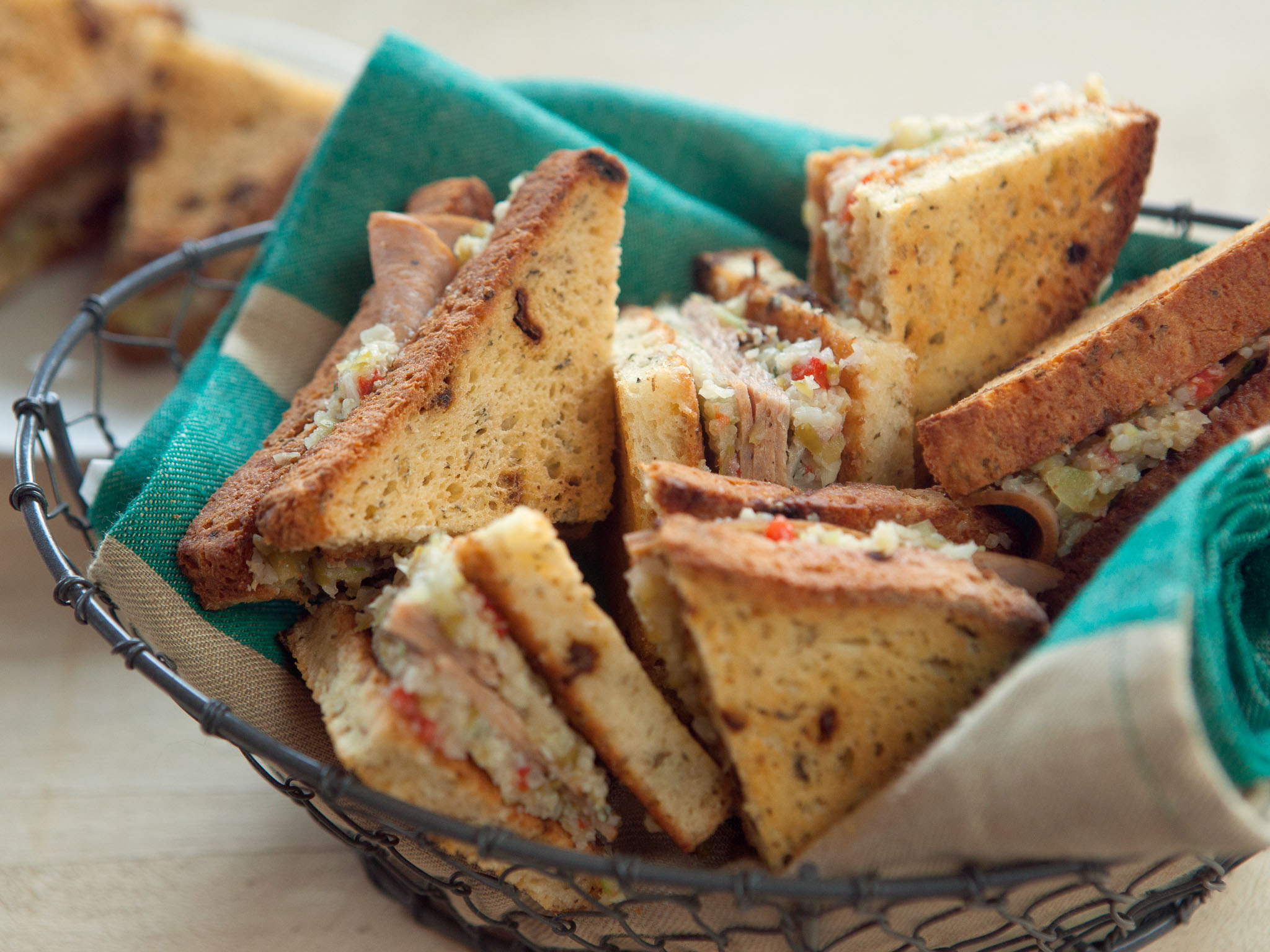 Recipe: <!-- -->Gluten-Free Muffaletta Party Sandwiches<!-- --> | Whole Foods Market