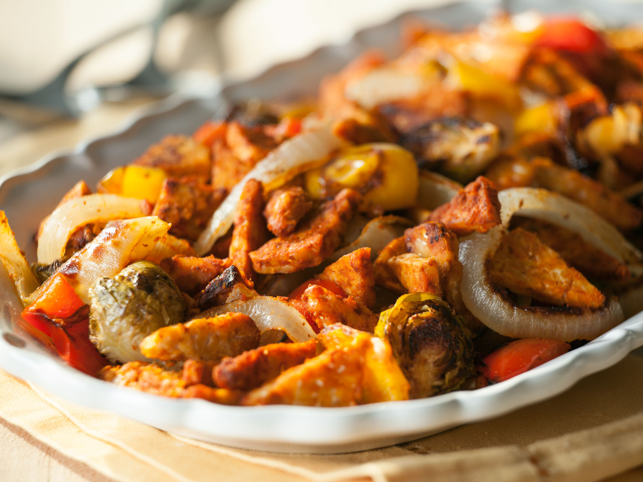 Recipe: <!-- -->Paprika-Roasted Tempeh and Veggies <!-- --> | Whole Foods Market