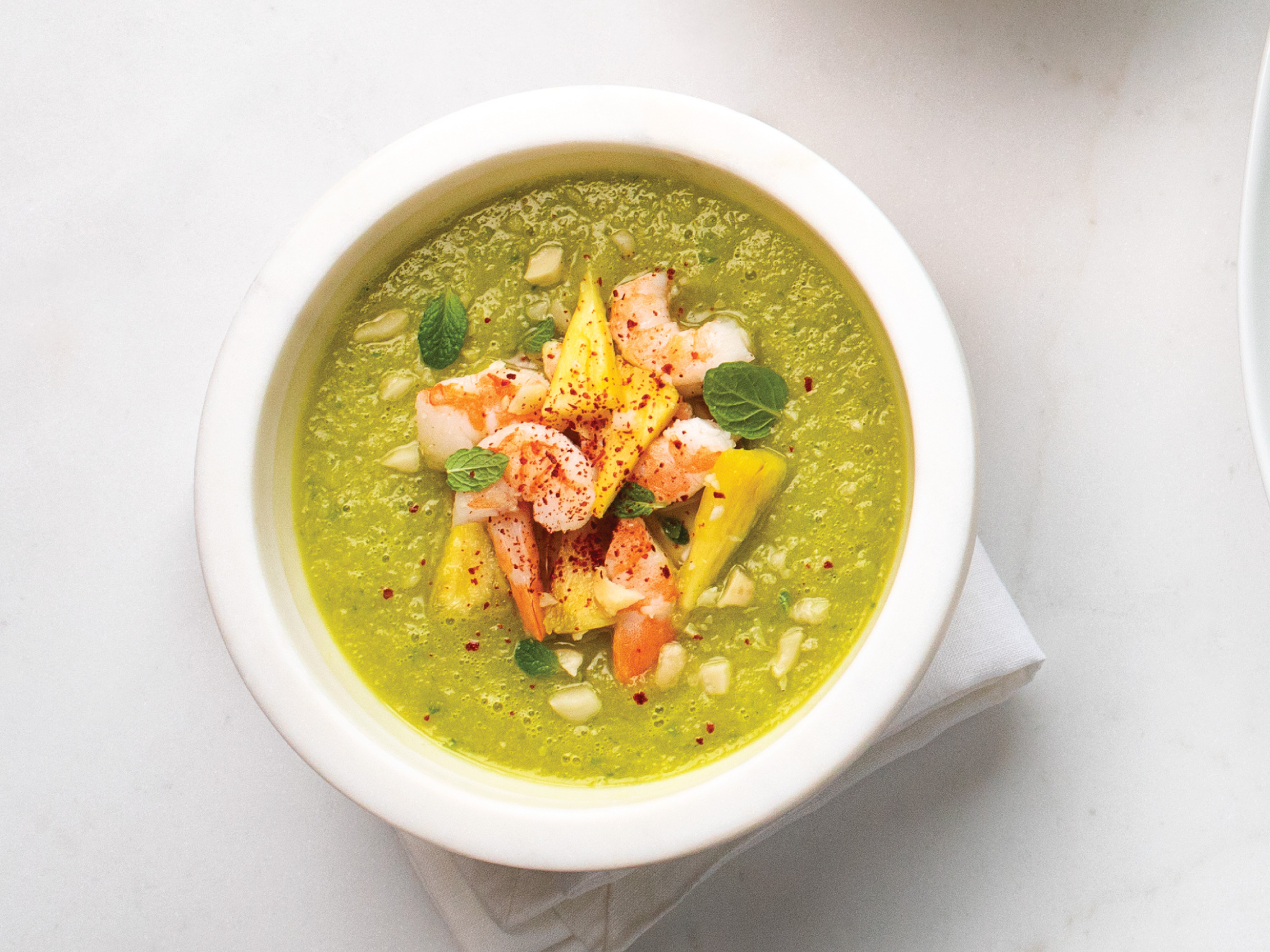 Recipe: <!-- -->Pineapple-Cucumber Gazpacho with Shrimp<!-- --> | Whole Foods Market