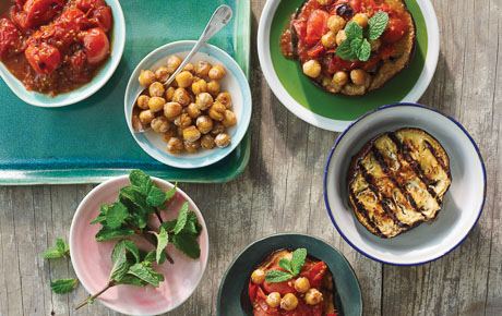 Recipe: <!-- -->Smoky Grilled Chickpeas with Eggplant and Tomatoes<!-- --> | Whole Foods Market