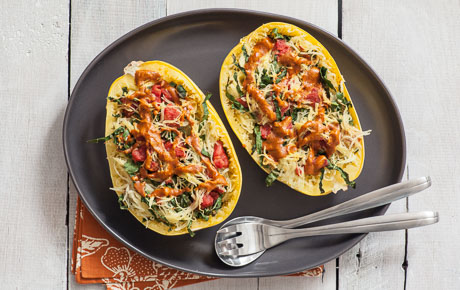 Recipe: <!-- -->Roasted Spaghetti Squash with Almond Curry<!-- --> | Whole Foods Market