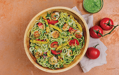 Recipe: <!-- -->Gluten-Free Veggie Noodles with Turkey Mini-Meatballs<!-- --> | Whole Foods Market