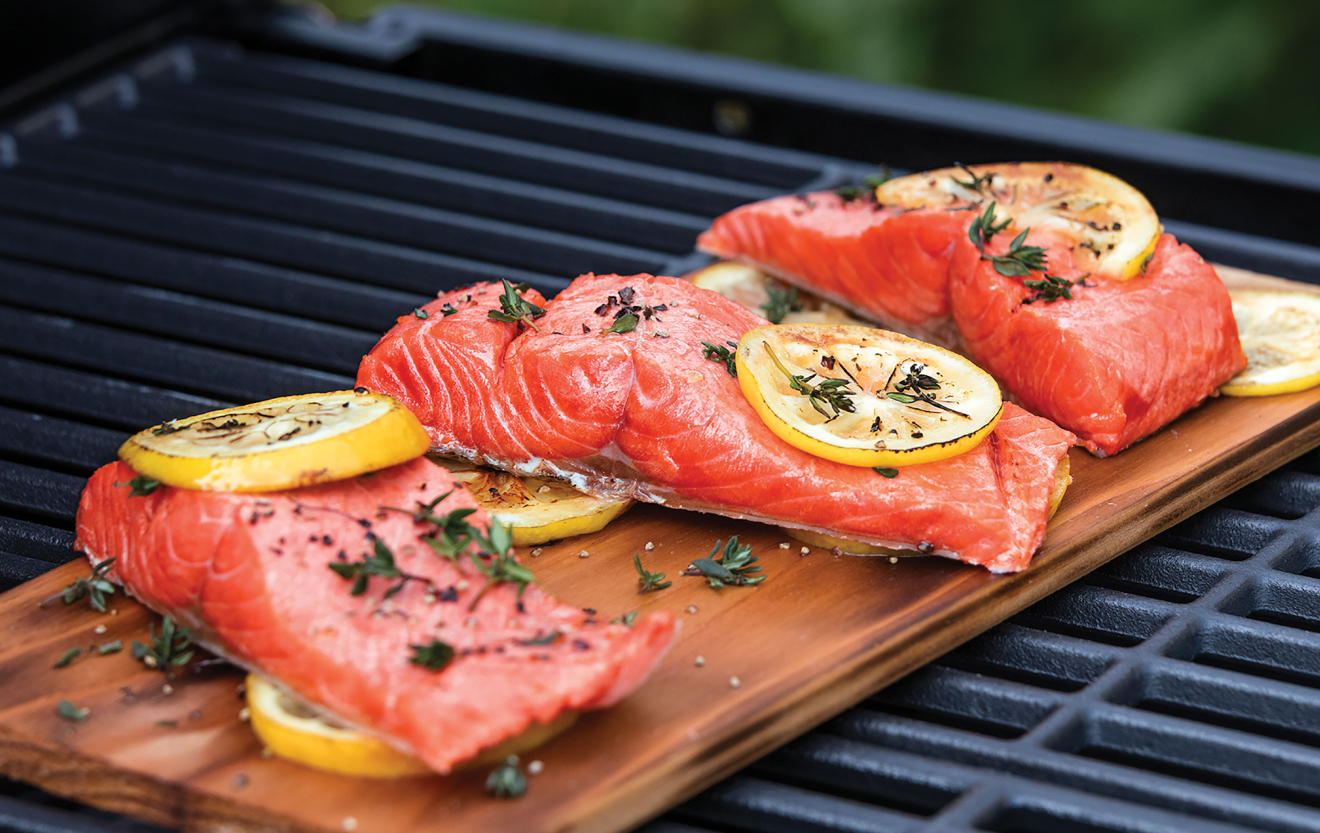 Grilled Sockeye Salmon with Fresh Herb Salad-image