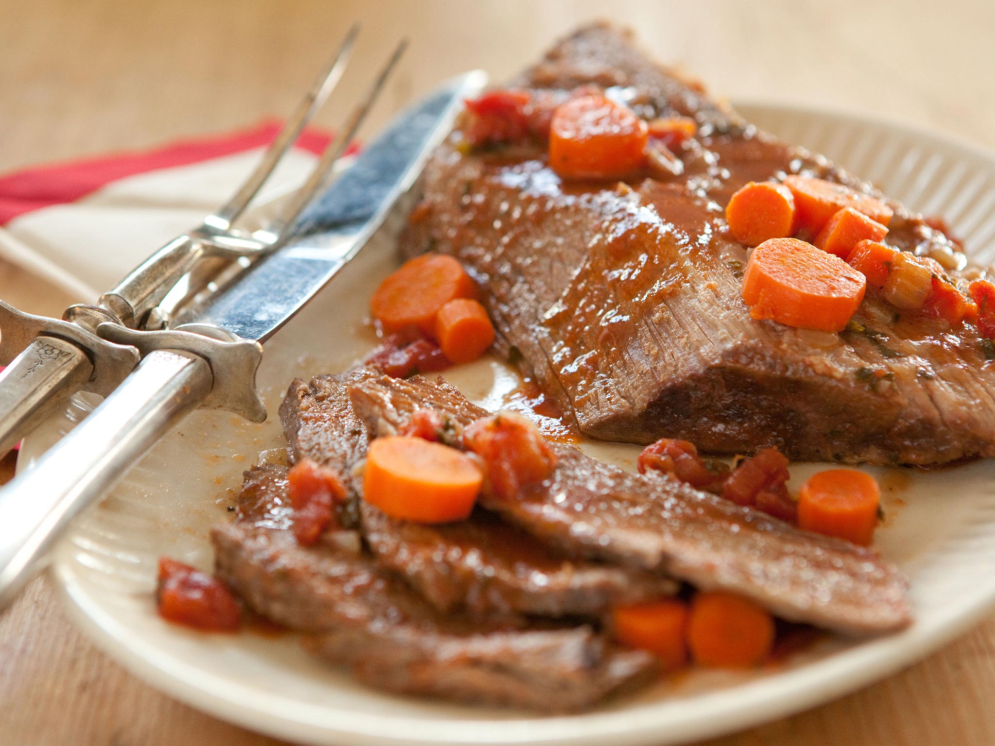 Recipe Roasted Beef Brisket with Carrots and Tomatoes Whole Foods Market