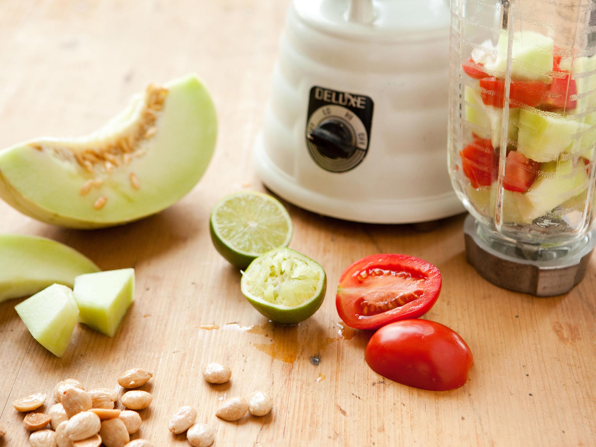 Recipe: <!-- -->Savory Honeydew and Almond Gazpacho<!-- --> | Whole Foods Market